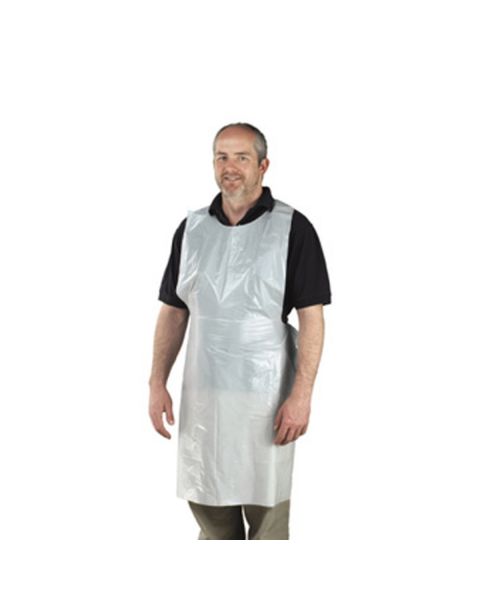 Disposable Apron White Standard 16 Micron (200 Pack)