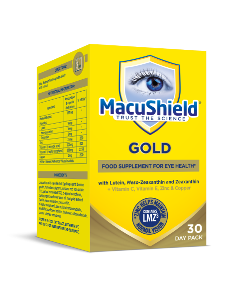 Macushield Gold Mz Supplements 30 Day RRP £29.99