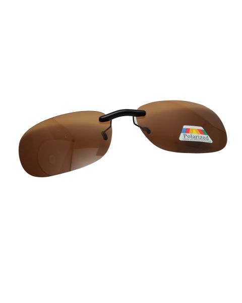 Clip On Sunglasses Polarised 54 15 Brown (3)