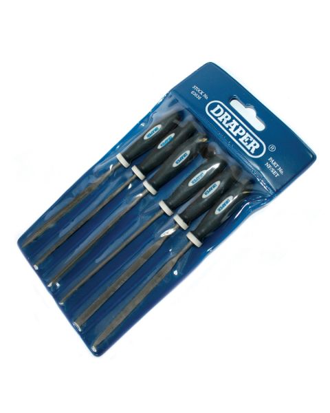 6 Pc Needle File Set With Soft Grip Handles
