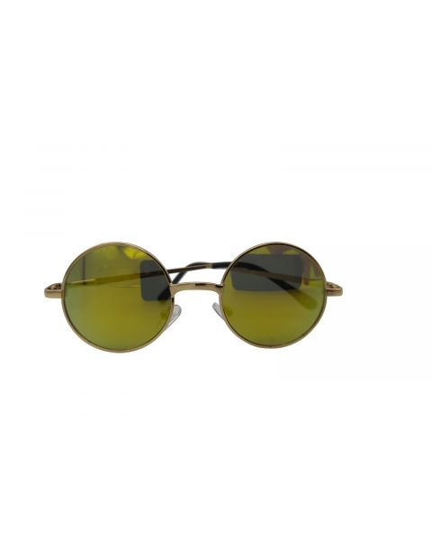 D&D Kids Sunglasses Gold Round Mirror 5-8yrs