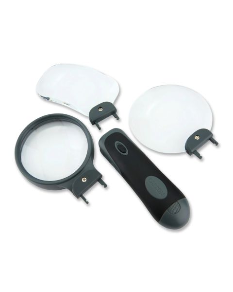 3 in 1 Remov-A-Lens™ Lighted Handheld LED Magnifier