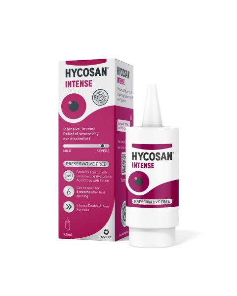 Hycosan INTENSE Dry Eye Drops 7.5ml Bottle. RRP £17.49