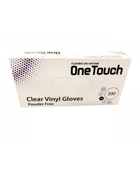 Vinyl Gloves Powder Free - 100 Box