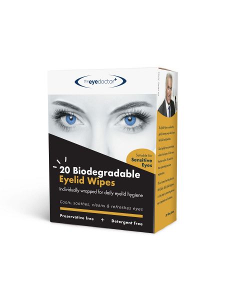 Eye Doctor Eyelid Wipes 20 Pack RRP £4.99 (13 units)BULK BUY