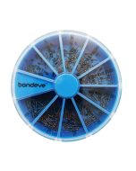 Mixed Nickel Screw Kit wheel containing 250 popular Blue Coated Screws - SAVING £30