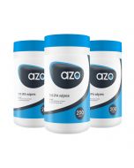Azo Wipes 70% IPA Disinfectant wipes - tub of 200 (12 Pack)