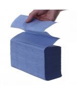 2 Ply Blue Interleaved (Z Fold) Paper Towels - Box Of 1500