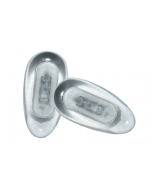 Glass Nosepads 9mm 'Button'  Push Fit 10 Prs