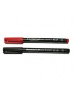 Staedtler Pen - Permanent RED Fine 0.6 318 R 10 Pcs