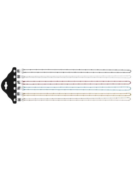 Metal Chain 12pc Assorted Colours