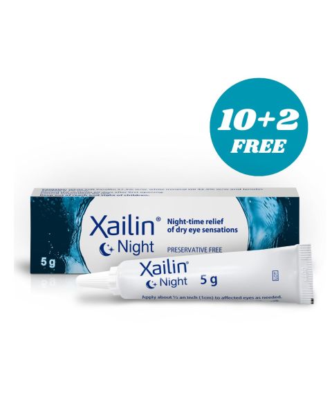 Xailin Night Lubricating Eye Ointment 5g RRP £4.99