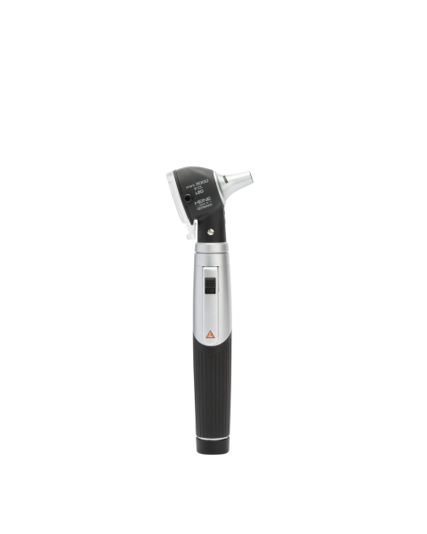 Heine mini3000 LED Fibre Optic Otoscope Set With Batteries (Black)