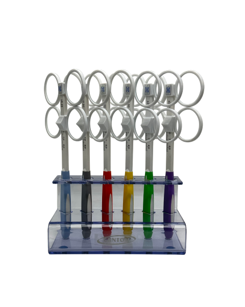 Plastic Confirmation Test Adjustable 6pc Set Including Stand