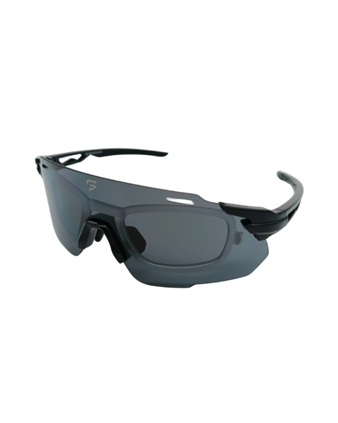 Sportflex Eyewear With Glazable Insert GEARSHIFT C1 BLACK/GREY