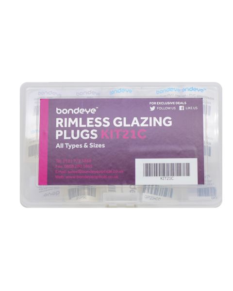 Glazing Plugs Mixed Types & Sizes Kit 15 pks - HUGE SAVINGS