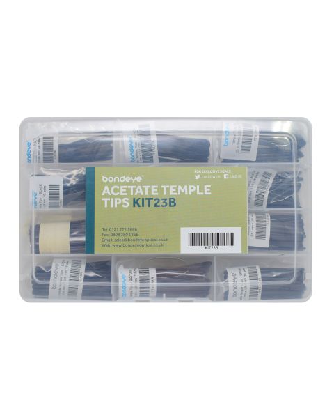 Acetate Temple Tips Mixed Black & Brown Kit 12 pks - HUGE SAVINGS