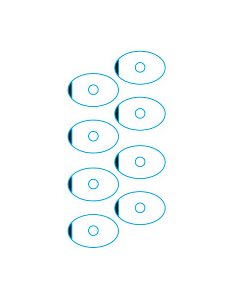 Flexible SIP Pads  Oval 18mm X 40mm 1,000 pcs