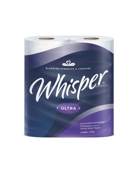Whisper 3ply Luxury Toilet Roll (40 Pack)