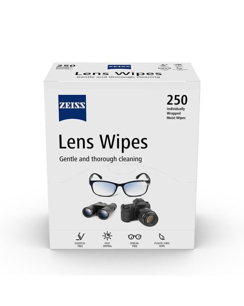 Zeiss Pre Moistened Wipes (250 Pack)